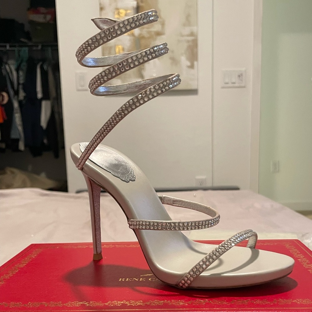 René Caovilla silver Heels